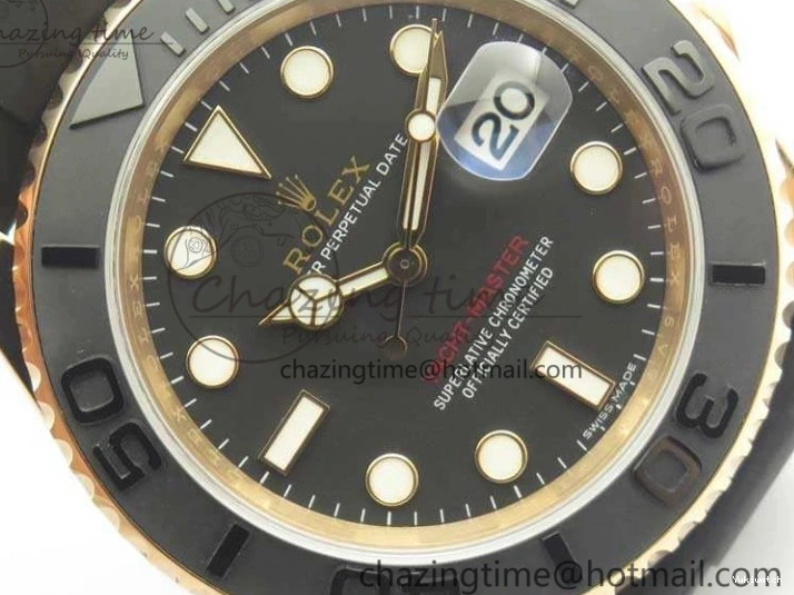 ARF Rubber Yacht-Master 116655 Ceramic 1:1 SH3135 On Edition Bezel Strap Oysterflex Best 0520